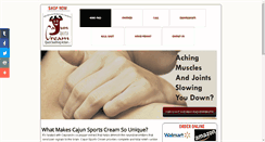 Desktop Screenshot of cajunsportscream.com